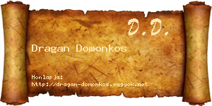 Dragan Domonkos névjegykártya